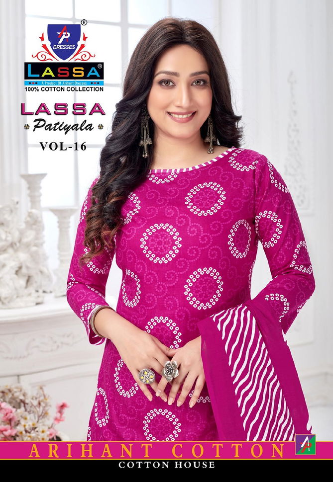 Ap Lassa Patiyala 16 Wholesale Printed Cotton Dress Material Catalog